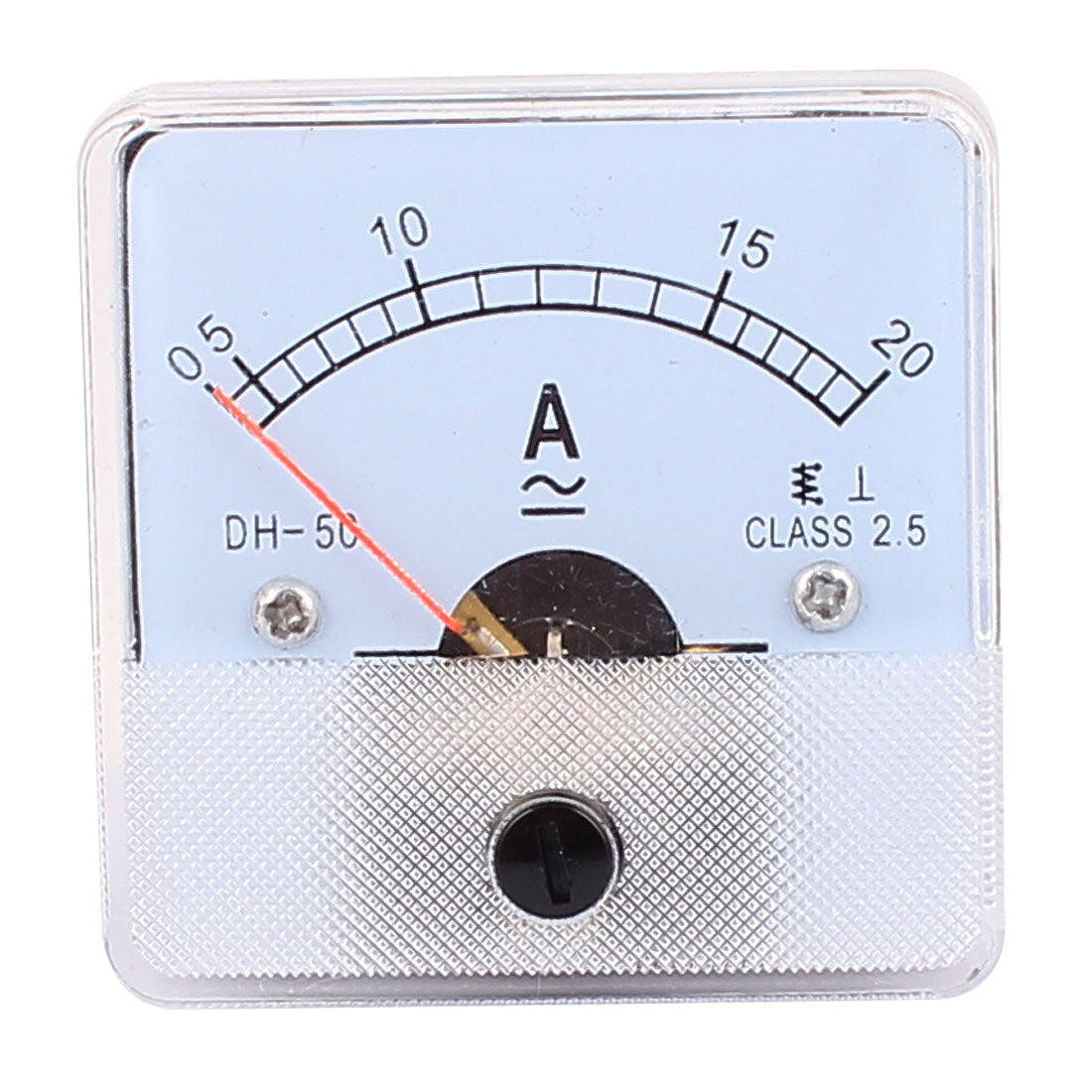 uxcell Uxcell DH50 Pointer Needle AC/DC 0-20A Current Tester Panel Analog Ammeter 50mm x 50mm