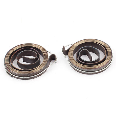 Harfington Uxcell 36 x 6mm Drill Press Quill Feed Return Coil Spring Assembly Bronze Tone 2 Pcs