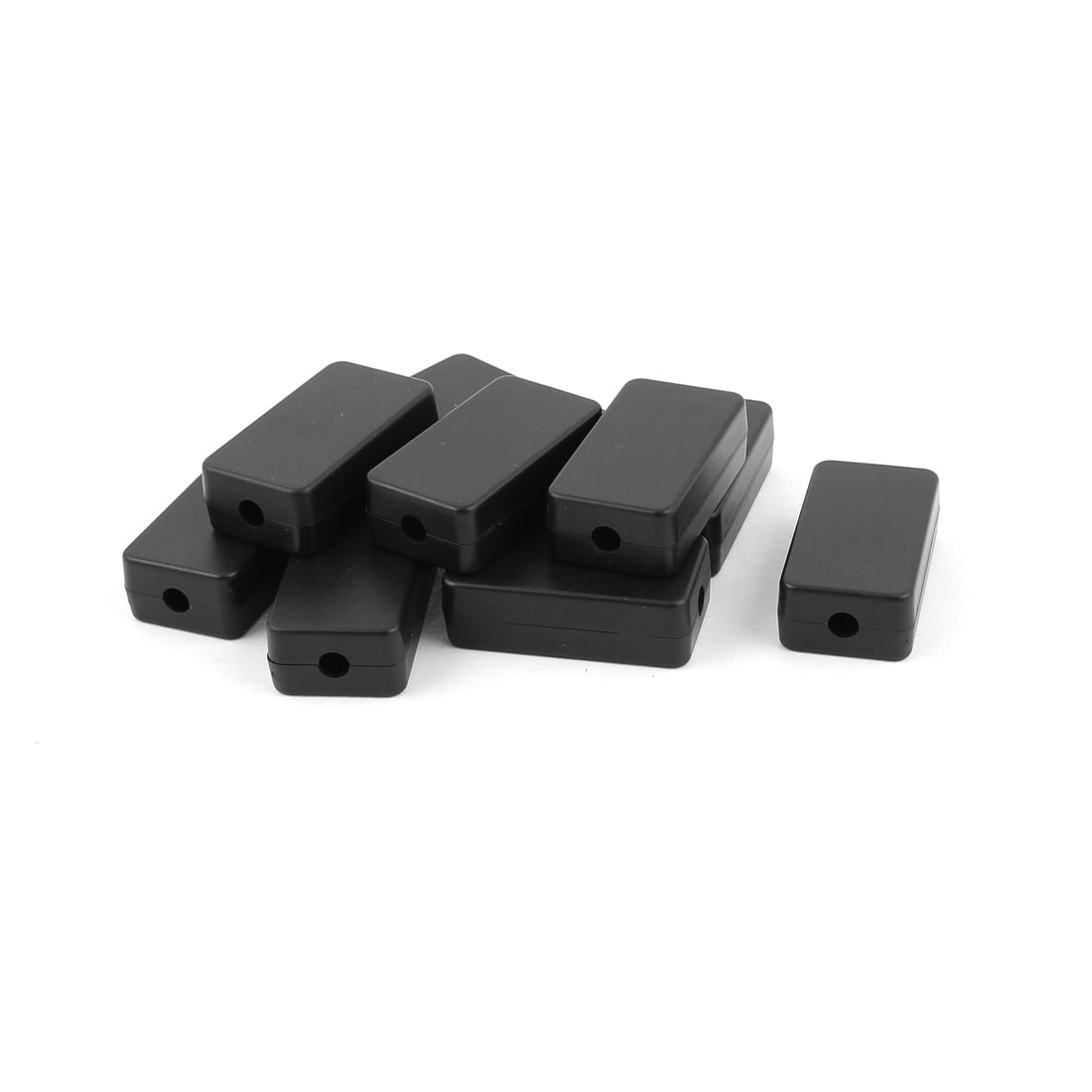 uxcell Uxcell 10 Pcs 48mm x 26mm x 15mm Rectangular Plastic Electric Case DIY Junction Box Black
