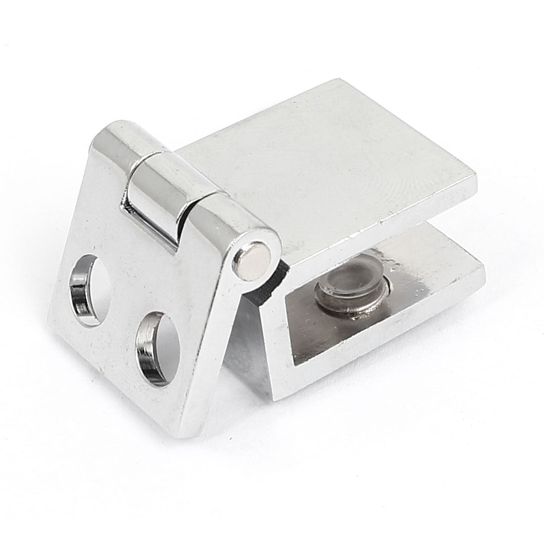 uxcell Uxcell Zinc Alloy Silver Tone Door Catch Hinge for 6mm-8mm Thickness Glass