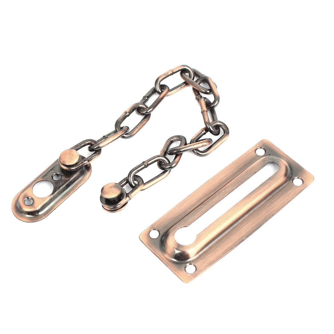 uxcell Uxcell Home Door Gate 19cm Length Slide Bolt Security Metal Chain Guard Bronze Tone