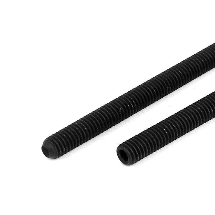 Uxcell M3x6mm Hex Socket Grub Screws Black (50pcs) - Carbon Steel Set Screws For Hardware & DIY