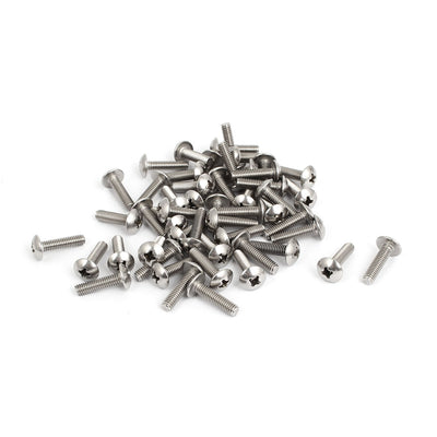 uxcell Uxcell M4x16mm Stainless Steel  Phillips Head Machine Screws 50pcs