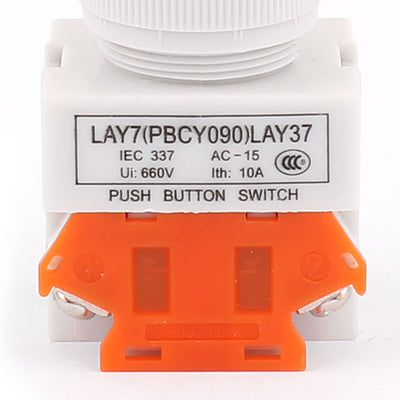 Harfington Uxcell 3PCS AC 600V 10A Self-locking Emergency Stop Red Mushroom Push Switch