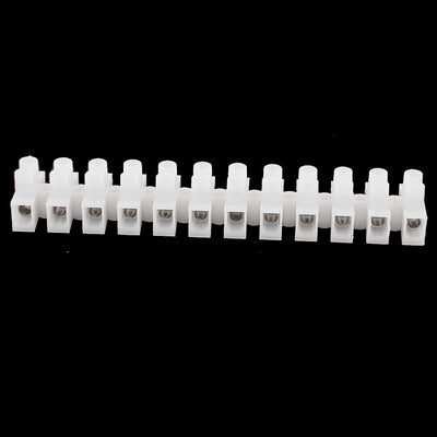 Harfington Uxcell AC 450V 30A Double Rows 12 Position Wire Connector Screw Terminal Barrier Block Strip 6pcs