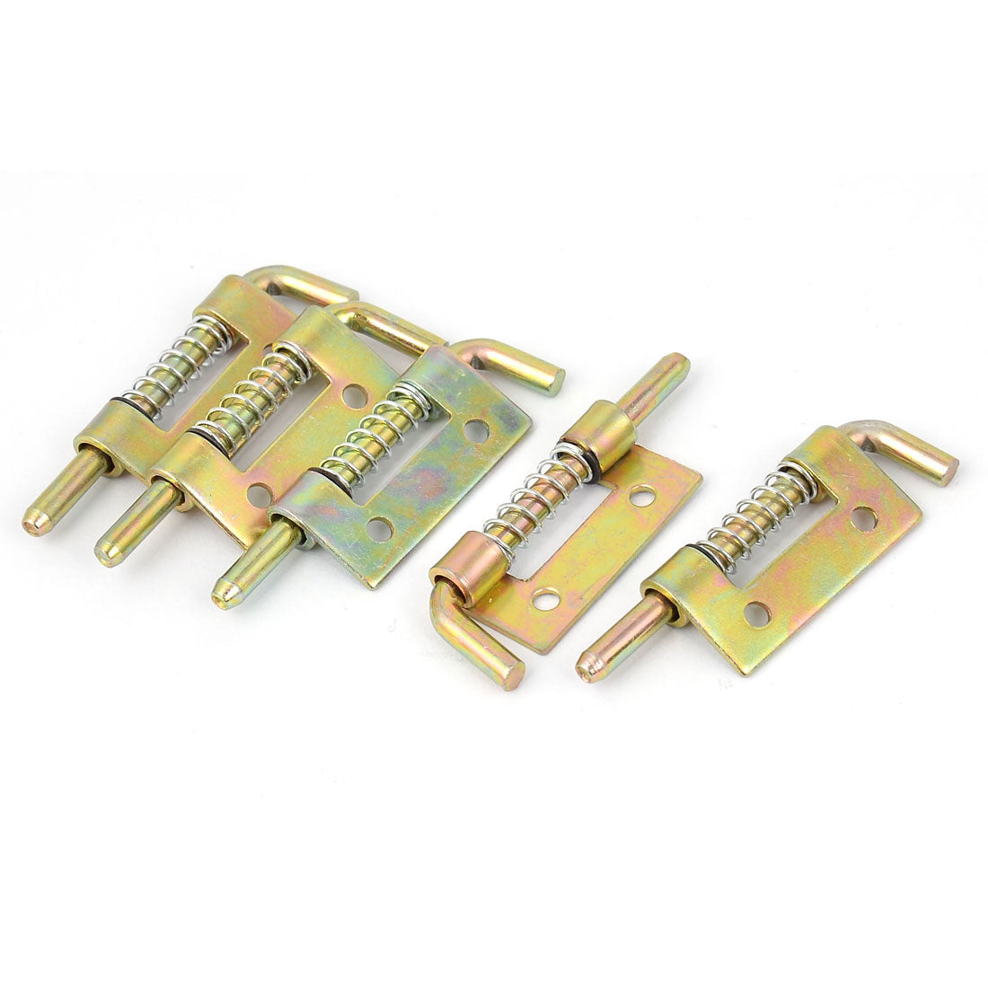 uxcell Uxcell M4 4mm Dia Bolt Spring Loaded Window Locking Right Slide Lock Latch 5pcs