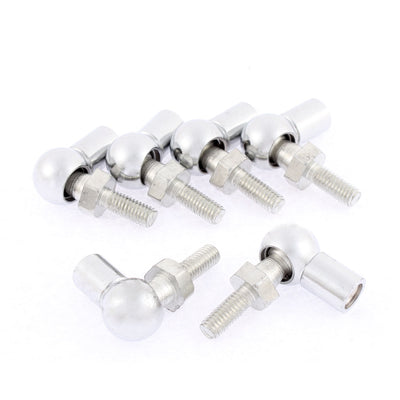Harfington Uxcell Machinery M6 Male Female Thread L Shaped Ball Joint Rod End Bearing 6pcs