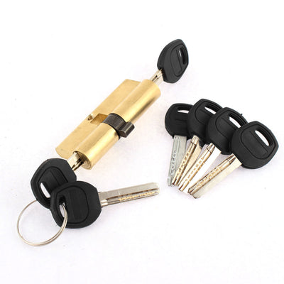 Harfington Uxcell Home Office Anti-theft Security Metal Door Lock Cylinder Gold Tone 16mm Dia