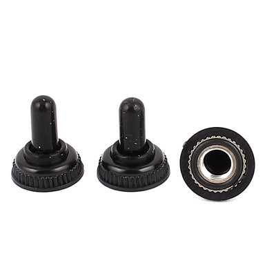 Harfington Uxcell 3Pcs 5mm Dia Resistance Rubber Toggle Switch Waterproof Boot Cover Cap