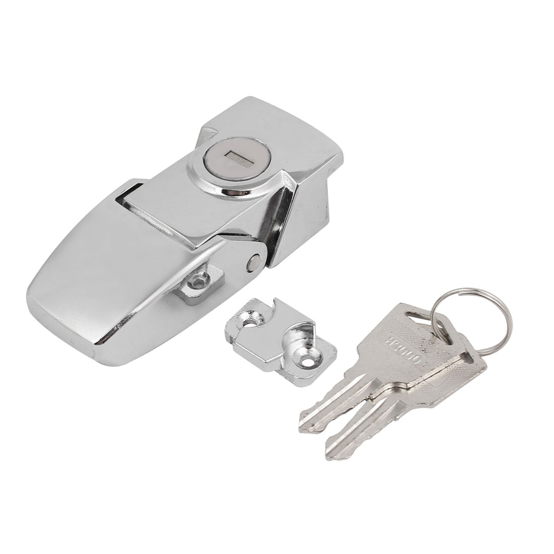 Uxcell Cabinets Boxes Cases Security Toggle Hasp Latch Lock Silver Tone ...