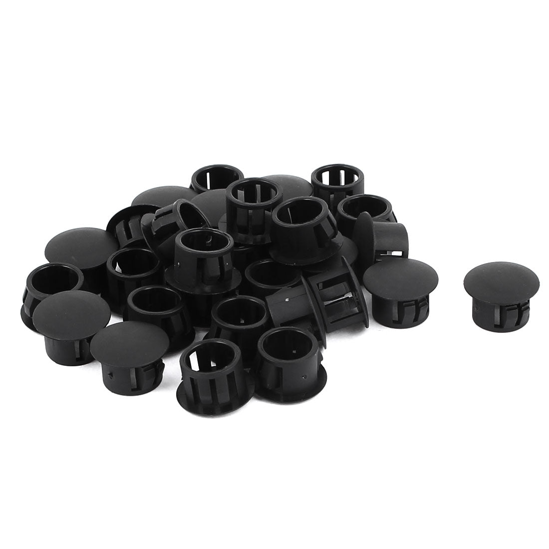 uxcell Uxcell 30pcs Plastic 13mm Dia Snap in Type Locking Hole Connectors Button Cover