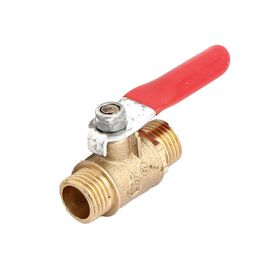 uxcell Uxcell 1/4"NPT Male Thread Rotary Handle Water Oil Gas Flow Shut Off Control Ball Valve