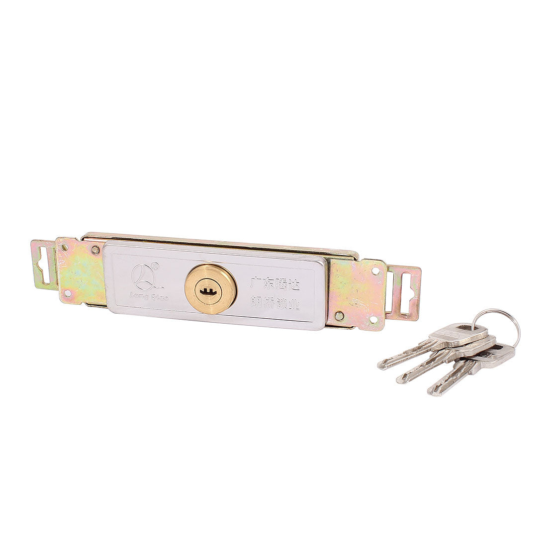 uxcell Uxcell Metal Security Locker Rolling Gate Door Lock for Store Warehouse Garage W 3 Keys