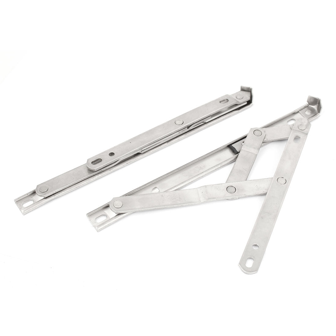uxcell Uxcell Casement Awning Window Interlock Stainless Steel Friction Hinge Stays 10" Long 2pcs