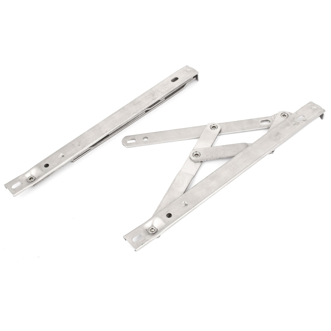 uxcell Uxcell Casement Awning Window Interlock Stainless Steel Friction Hinge Stays 10" Long 2pcs
