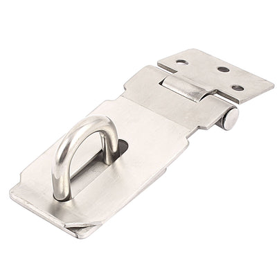 Harfington Uxcell Silver Tone Metal Door Cupboard Cabinet Clasp Gate Safety Padlock Latch Hasp Staple