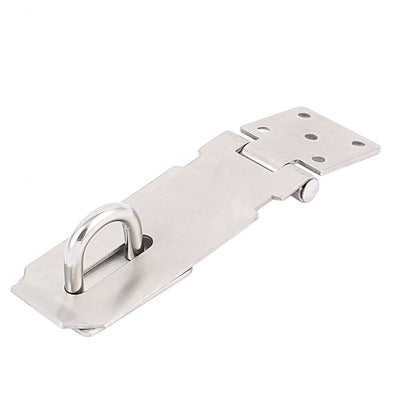 Harfington Uxcell 14cm Length Silver Tone Metal Door Cupboard Cabinet Clasp Gate Lock Padlock Latch Hasp Staple