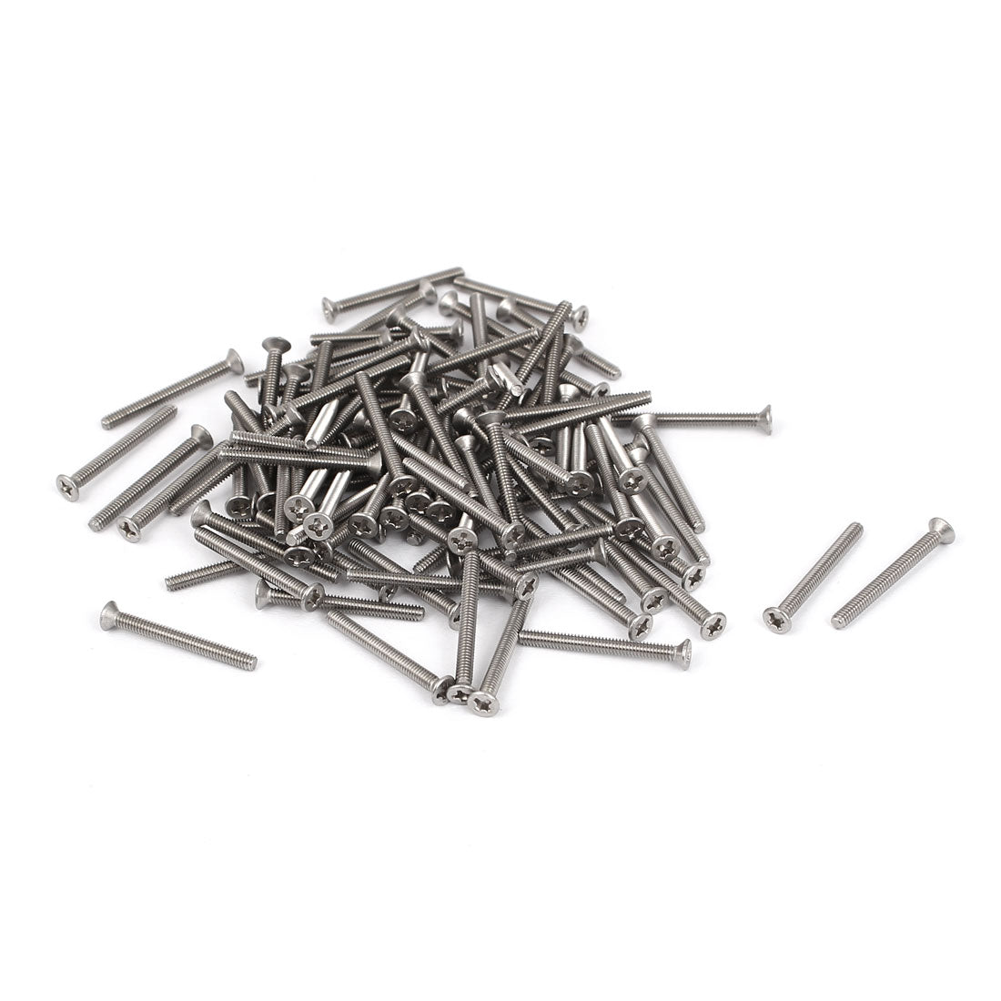 uxcell Uxcell M2x20mm 304 Stainless Steel Phillips Flat Countersunk Head Machine Screws 100pcs