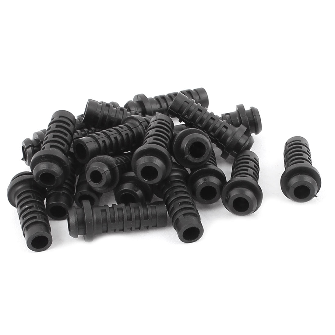 uxcell Uxcell 20 Pcs 28mm x 7.4mm x 5mm Strain Re-lief Cord Boot Protector Cable Sleeve Hose