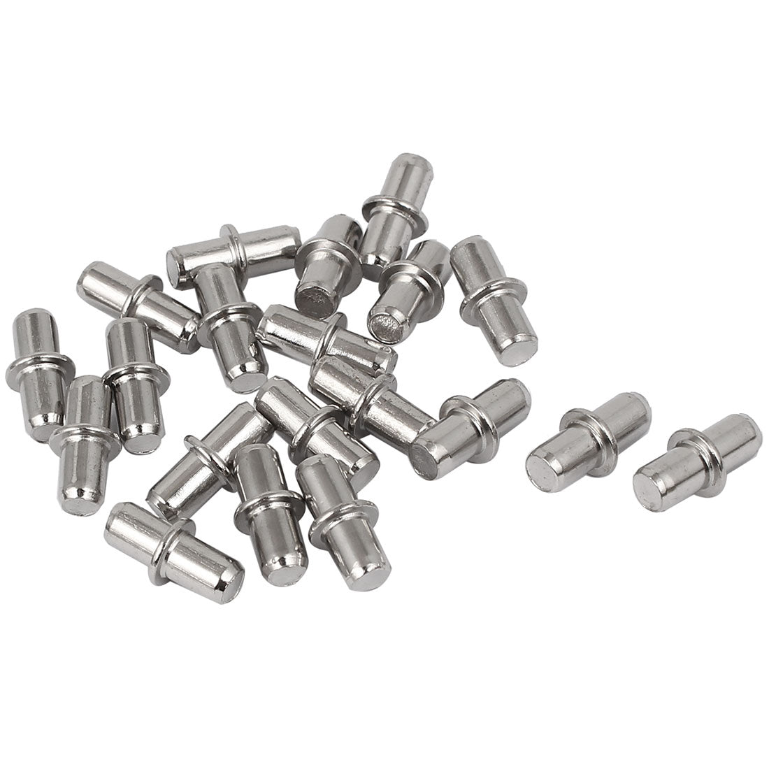 uxcell Uxcell 5mm Metal Furniture Cupboard Shelf Pins Pegs Supports Holder 20 Pcs