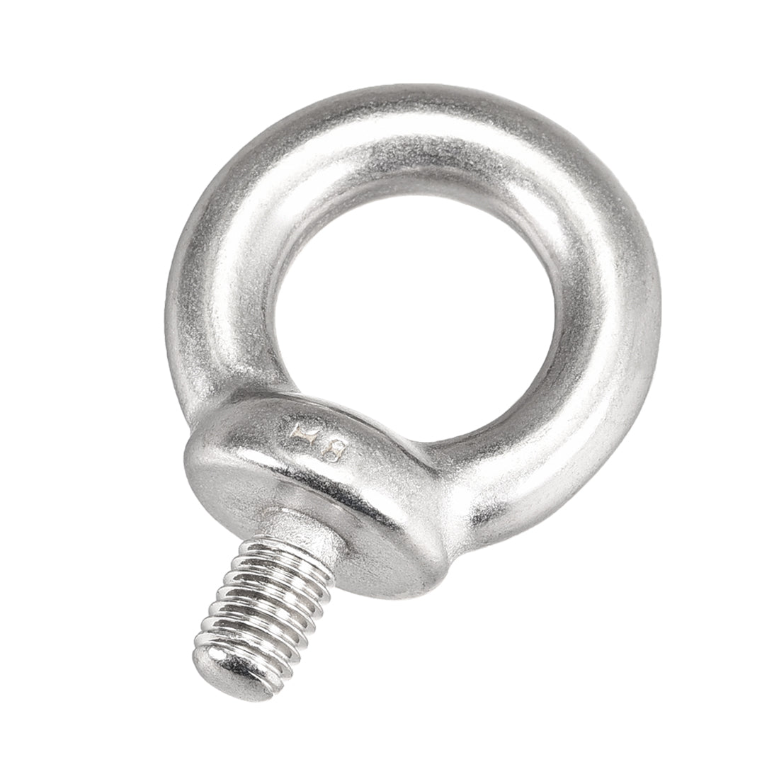 uxcell Uxcell M8 x 12mm Male Thread 304 Stainless Steel Machinery Shoulder Lifting Eye Bolt 8 Pcs
