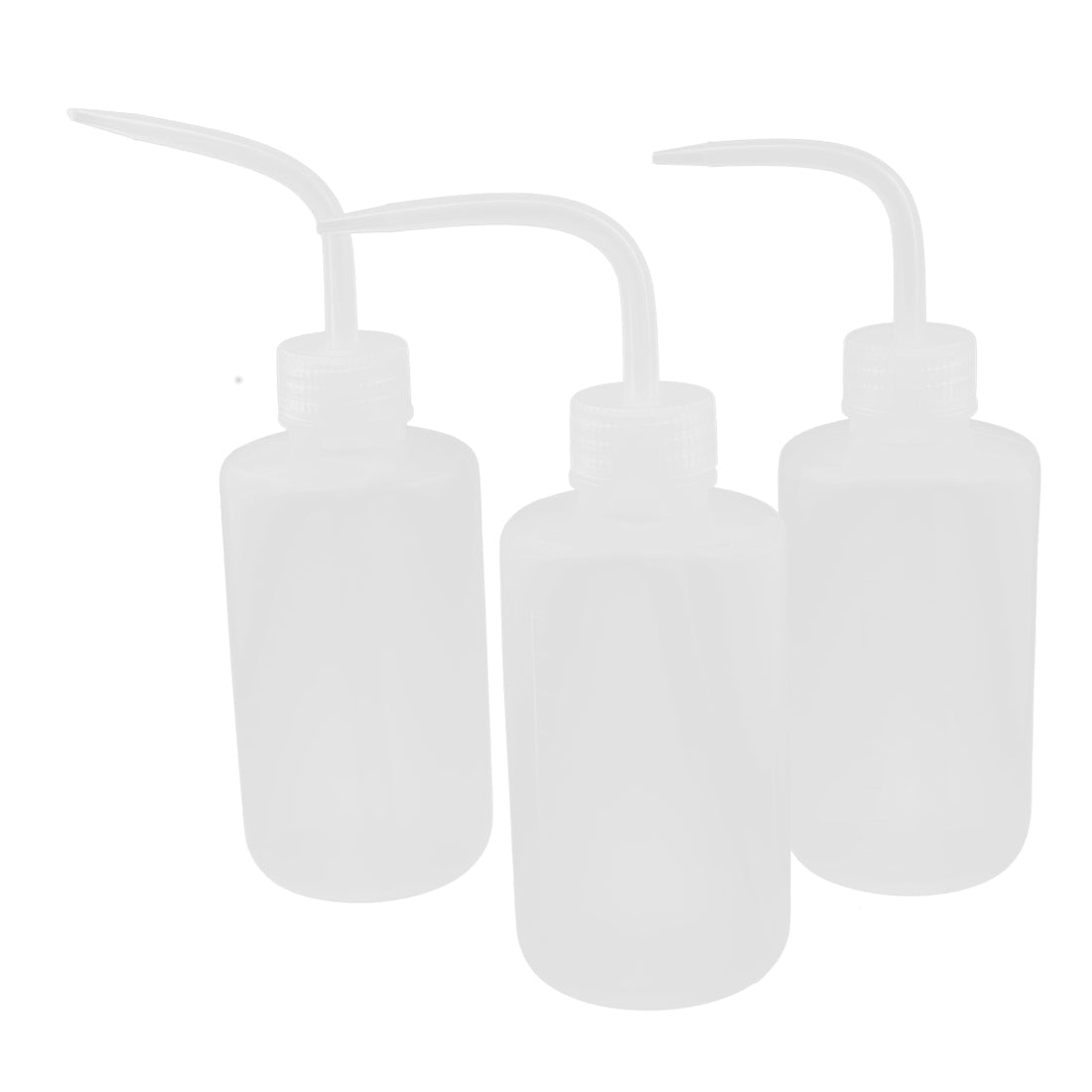 uxcell Uxcell Clear Plastic Bent Tip Oil Liquid Squeeze Bottle Dispenser 250ml 3pcs