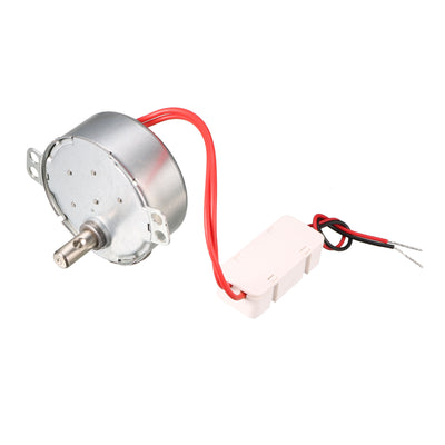 Harfington Uxcell DC 12V CCW/CW Direction 3RPM 7mm Shaft Dia Synchronous Motor for Microwave