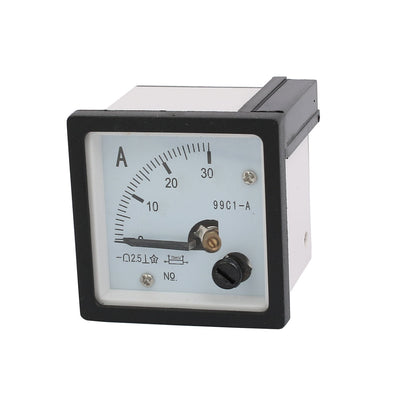Harfington Uxcell 99C1-A Class 2.5 Accuracy  DC 0-30A Analog Panel Meter Ammeter Amperemeter