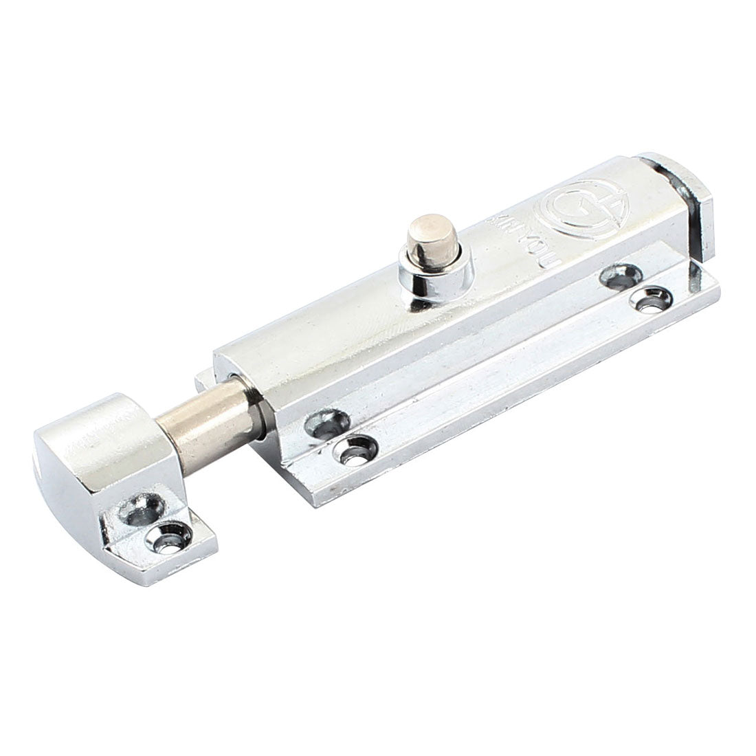 uxcell Uxcell Home Window Door Security 4" Length Automatic Barrel Bolt Latch Lock Silver Tone
