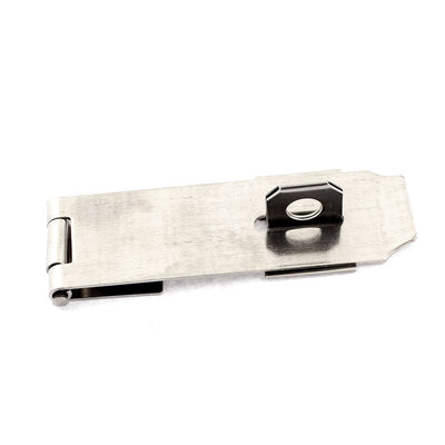 Harfington Uxcell Door Gate Shed Padlock 130mm Length Stainless Steel Hasp Staple Silver Tone