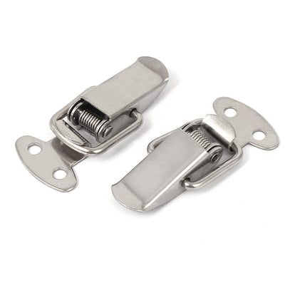 Harfington Uxcell Cabinet Case Box Chest Toolbox Draw Metal Toggle Latch Catch Silver Tone 5PCS