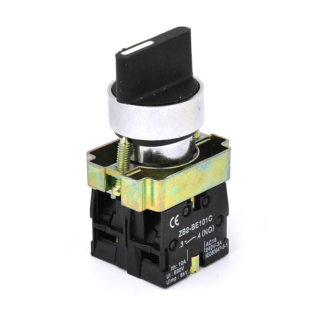 uxcell Uxcell XB2-BD33 AC 600V 10A 6KV 3-Position Latching Rotary Selector Switch