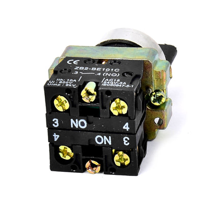 Harfington Uxcell XB2-BD33 AC 600V 10A 6KV 3-Position Latching Rotary Selector Switch