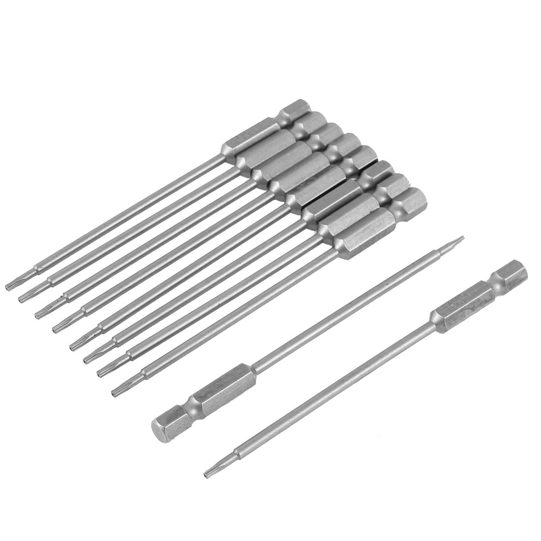 uxcell Uxcell 10pcs 100mm T7 Magnetic Torx Security Screwdriver Bits Repair Tool