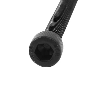 Harfington Uxcell M6 x 8mm Full Thread Carbon Steel Hex Socket Cap Head Screws Bolts Black 50 Pcs
