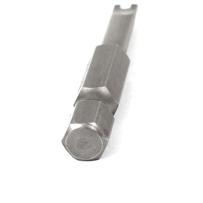 Harfington Uxcell Magnetic 6mm Tip U6 Metal U Shaped Screwdriver Bits Gray 10pcs