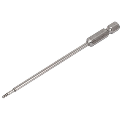 Harfington Uxcell 100mm Length 1/4" Hex Shank T15 Magnetic Torx Security Screwdriver Bits