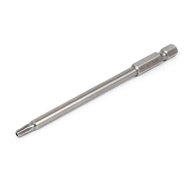 Harfington Uxcell 100mm Length 1/4" Hex Shank T15 Magnetic Torx Security Screwdriver Bits
