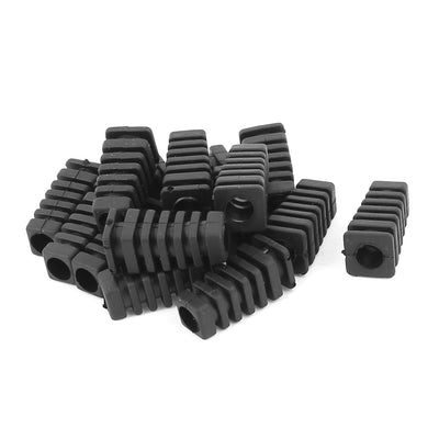 uxcell Uxcell 15pcs Square Head Rubber Strain Re-lief Cord Boot Protector 14/2 16/3 AWG 27mm Length