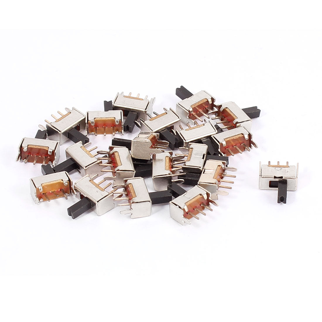 uxcell Uxcell 20 Pcs 3 Terminals PCB Mount 2 Position SPDT Horizontal Mini Slide Switch