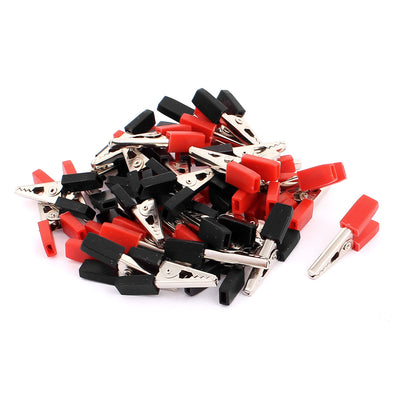 Harfington Uxcell 40 Pcs plastic Insulate Clamp 34mm Alligator Clip Clamp Power Test Probes Solder