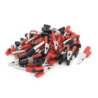 uxcell Uxcell 60 Pcs plastic Insulate Clamp 34mm Alligator Clip Clamp Power Test Probes Solder