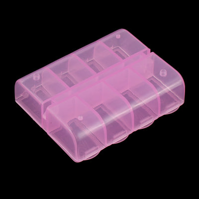 Harfington Uxcell Pill  8 Slots Dispenser Organizer Storage Case Box Clear Pink