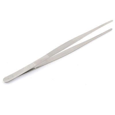 Harfington Uxcell Home Flat Edge Forceps Straight Tweezers Handy Tool 30cm Long 5pcs
