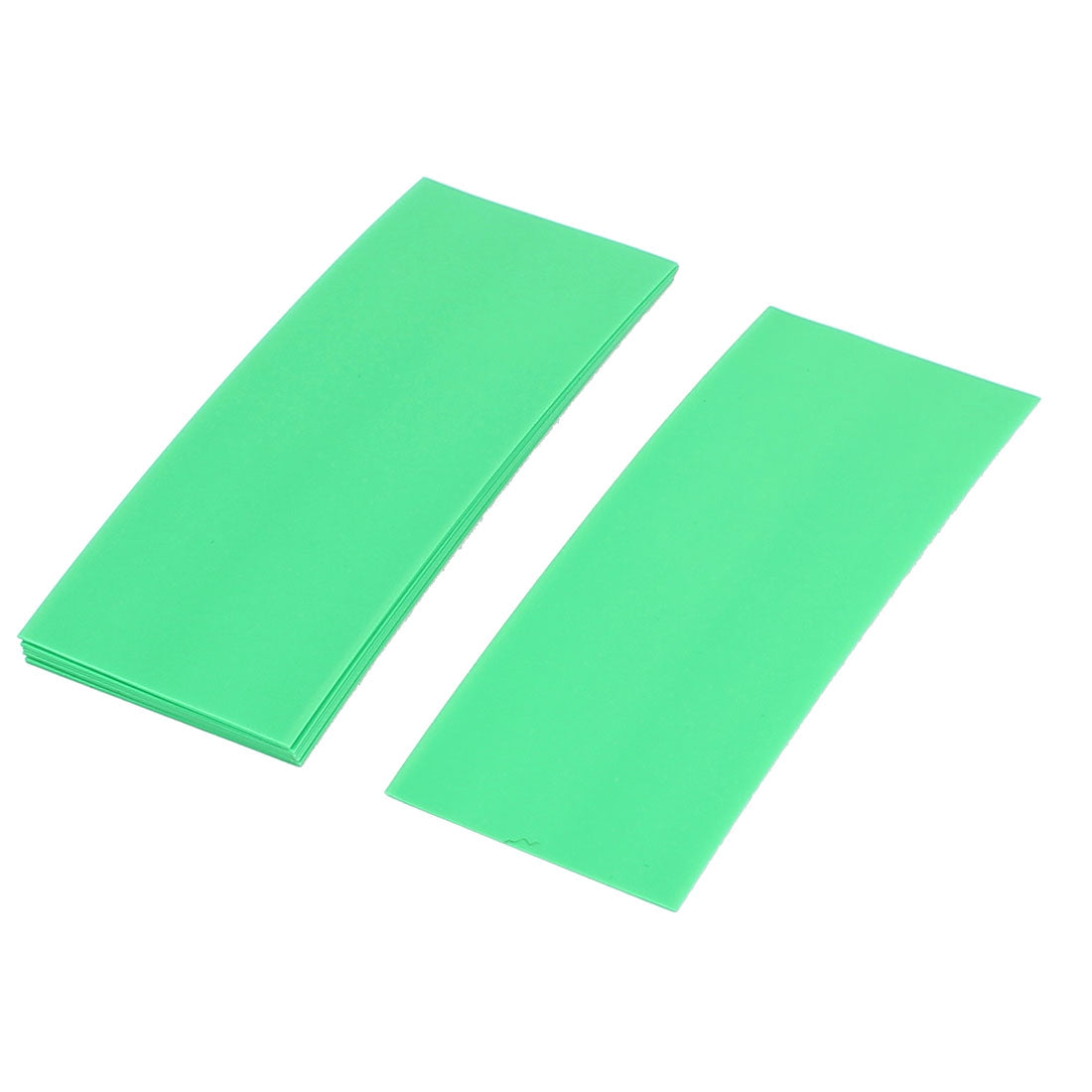 uxcell Uxcell 10pcs 72mm x 18.5mm PVC Heat Shrink Tubing Green for 1 x 18650 Battery