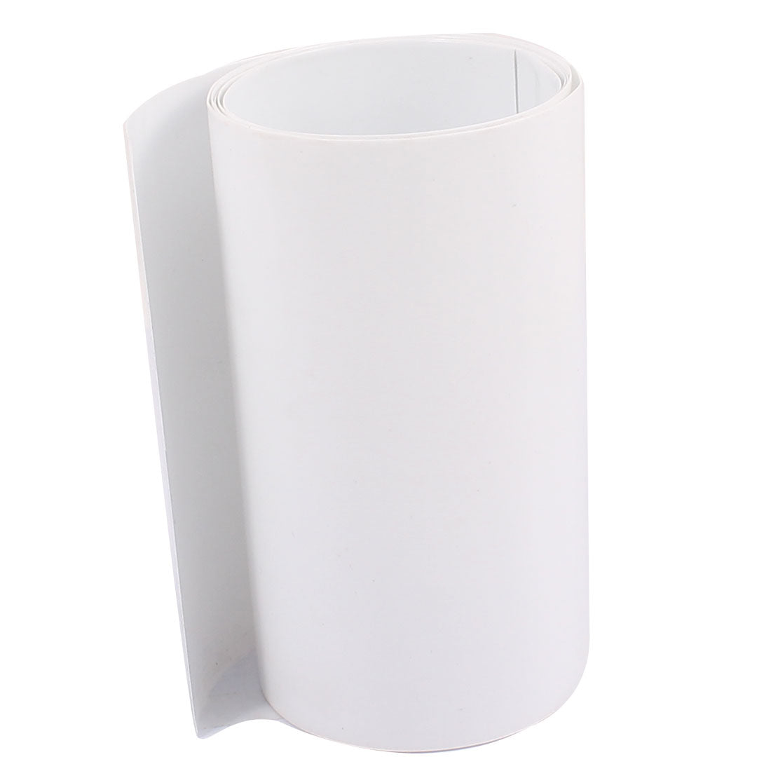uxcell Uxcell 3.3ft 103mm Flat 65mm Dia PVC Heat Shrink Tubing White for 18650 Battery