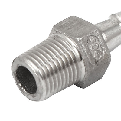 Harfington Uxcell 1/4BSP Male Thread to 6mm Hose Barb Straight Quick Fitting Adapter Connector