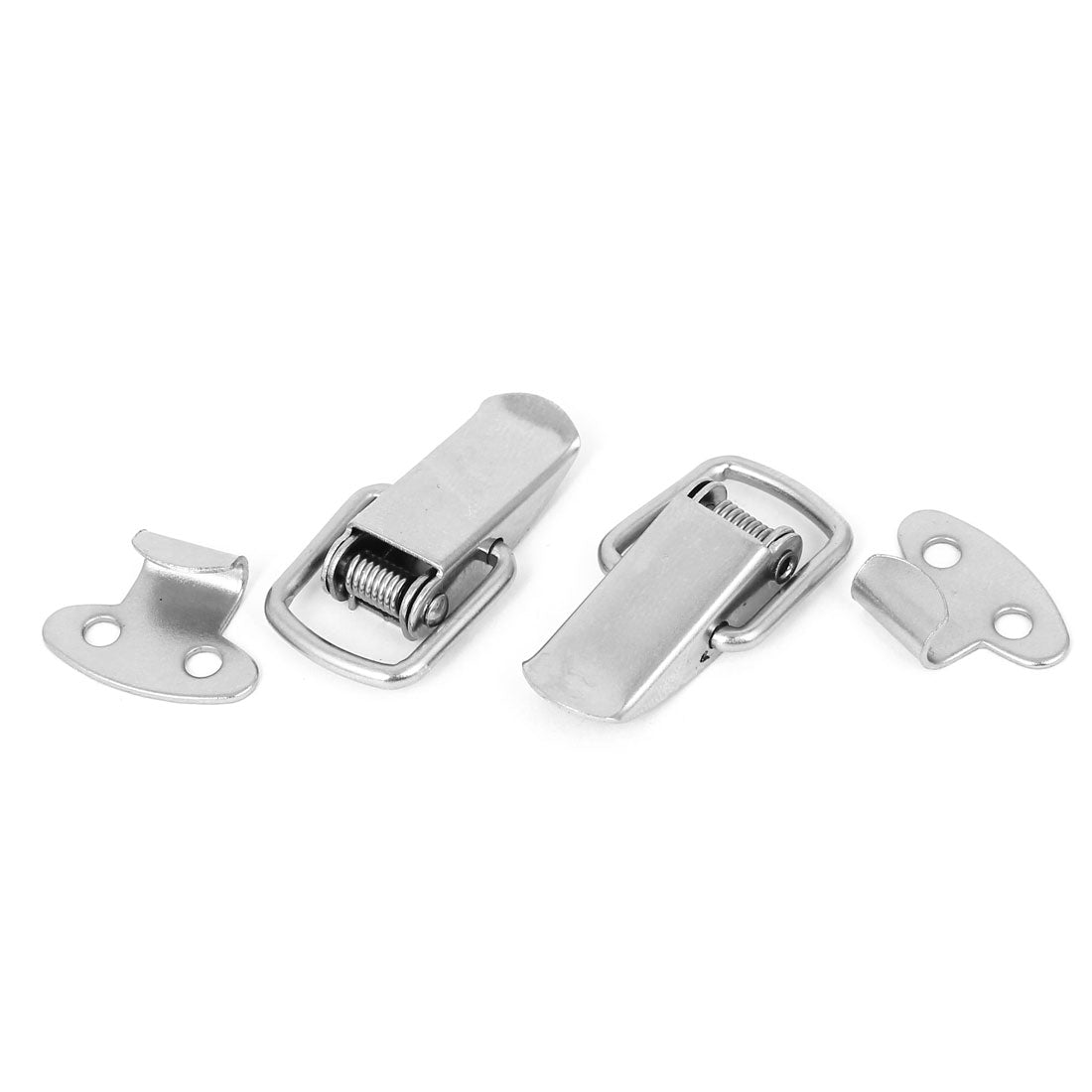 uxcell Uxcell Chests Drawer Toolbox Metal Toggle Latch Catch Hasp Silver Tone 12pcs
