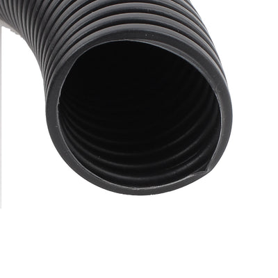 Harfington Uxcell 4 M 35 x 42 mm Plastic Flexible Corrugated Conduit Tube for Garden,Office Black