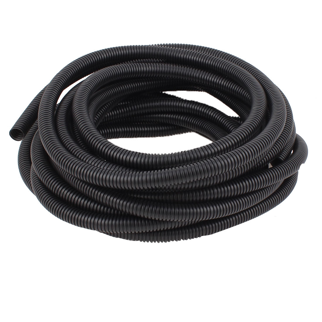 uxcell Uxcell 10 M 13 x 16 mm Plastic Flexible Corrugated Conduit Tube for Garden,Office Black